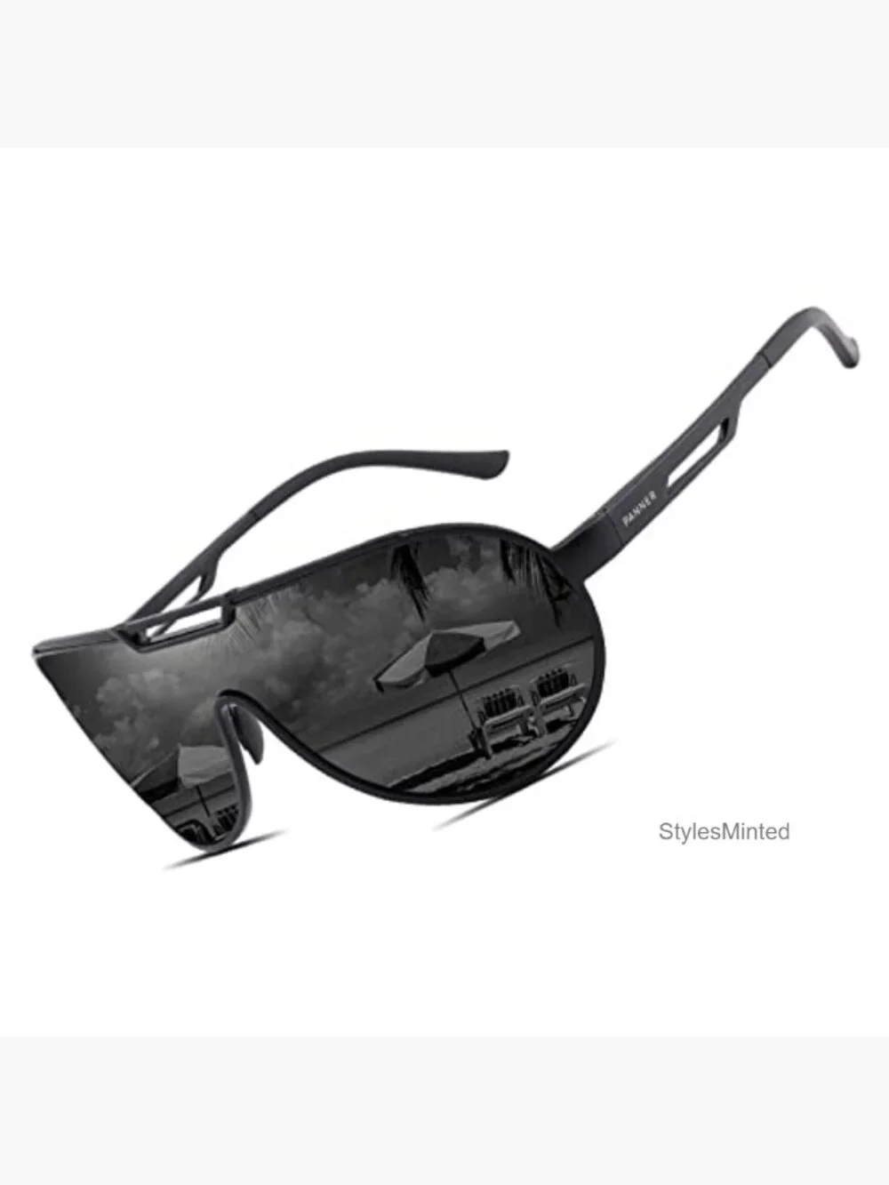 Retro Aviator Polarized Sunglasses UV400 Protection Lightweight Metal Frame